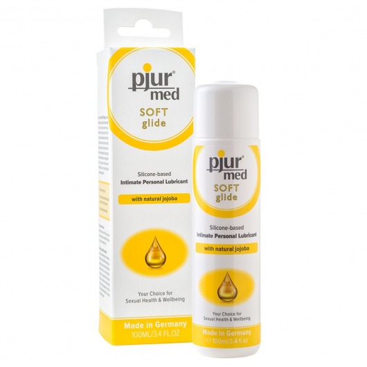 Силиконовый лубрикант с жожоба pjur MED Soft glide - 100 мл. - Pjur - купить с доставкой в Реутове