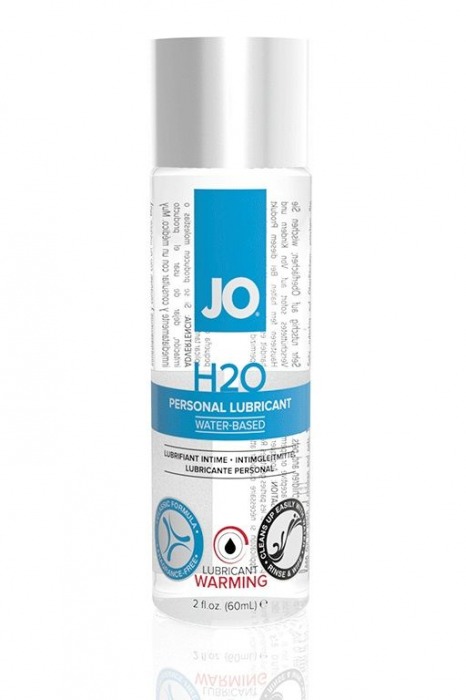 Возбуждающий лубрикант на водной основе JO Personal Lubricant H2O Warming - 60 мл. - System JO - купить с доставкой в Реутове