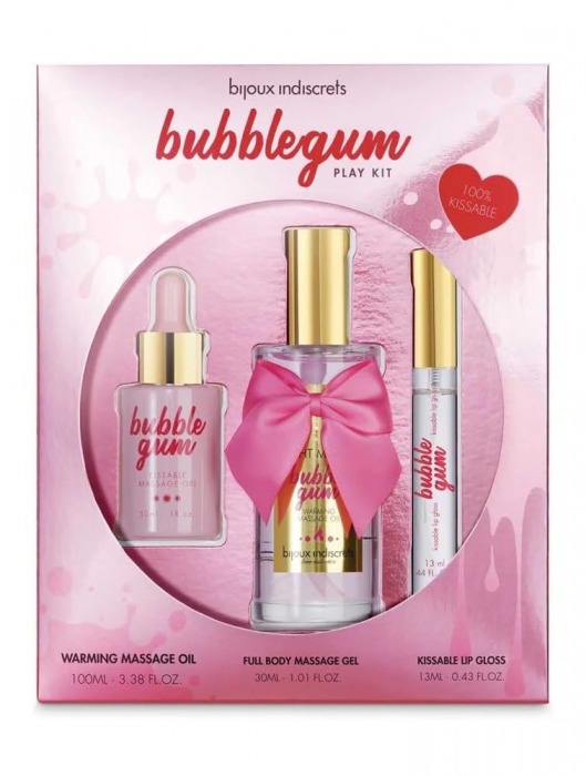 Набор средств для массажа и ласк Bubblegum Play Kit - Bijoux Indiscrets - купить с доставкой в Реутове