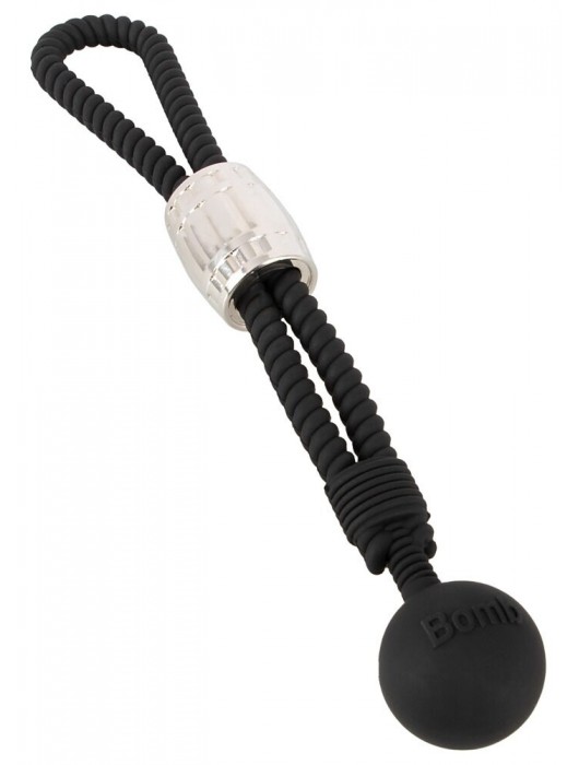 Черное эрекционное лассо с шариком-утяжелителем Heavy Rope - Orion - в Реутове купить с доставкой