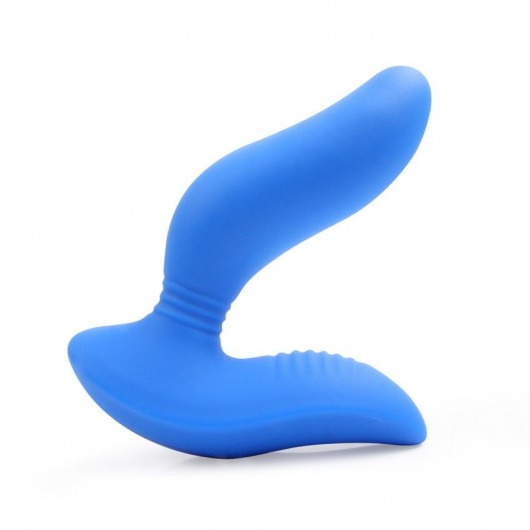 Синий вибромассажер простаты 3,5’’ Curve P-spot Massager - 12 см. - Erokay - в Реутове купить с доставкой
