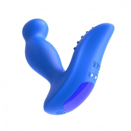 Синий вибромассажер простаты 3,5’’ P-spot Massager - 12,5 см. - Erokay - в Реутове купить с доставкой