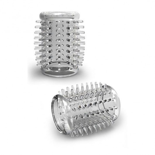 Прозрачная насадка с шипами STAY HARD COCK SLEEVE 01 CLEAR - Blush Novelties - в Реутове купить с доставкой