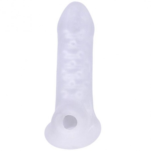 Тонкая насадка-удлинитель с подхватом мошонки Jacked Up - Doc Johnson - в Реутове купить с доставкой