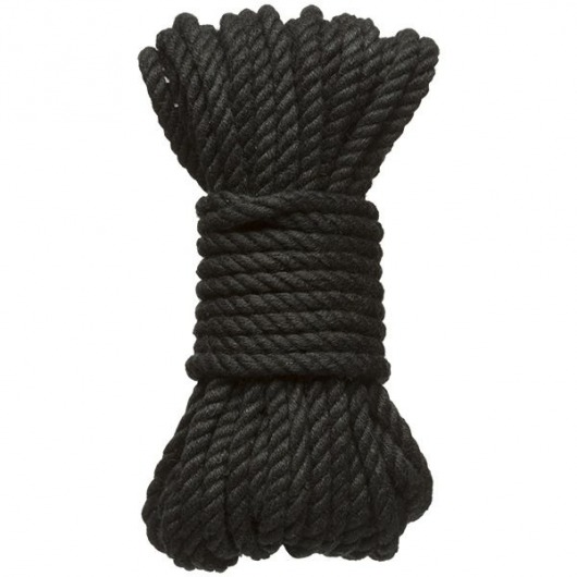 Черная верёвка для связывания и фиксации Bind Tie - 9,14 м. - Doc Johnson - купить с доставкой в Реутове