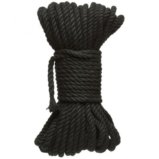 Черная верёвка для связывания и фиксации Bind Tie - 15,24 м. - Doc Johnson - купить с доставкой в Реутове