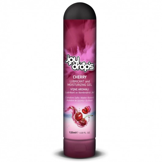 Смазка на водной основе Cherry с ароматом вишни -  125 мл. - JoyDrops - купить с доставкой в Реутове