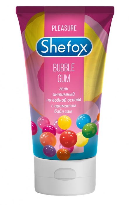 Интимная гель-смазка Shefox «Бабл гам» - 50 мл. - Shefox - купить с доставкой в Реутове