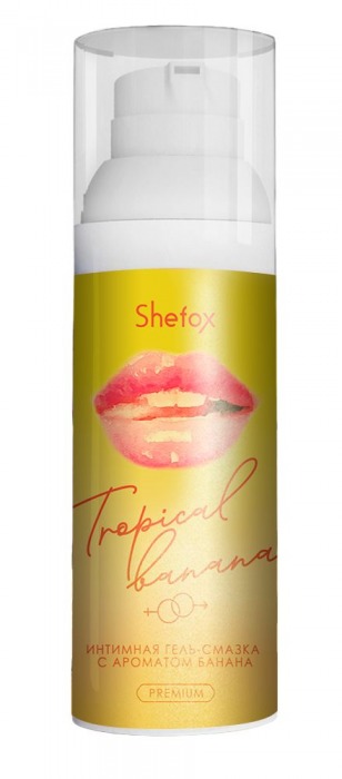 Интимная гель-смазка Shefox Premium «Тропический банан» - 50 мл. - Shefox - купить с доставкой в Реутове