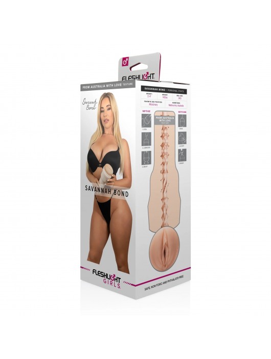 Мастурбатор-вагина Fleshlight Girls - Savannah Bond From Australia With Love - Fleshlight - в Реутове купить с доставкой
