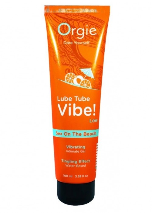 Гель с эффектом вибрации Lube Tube Vibe Low Sex On The Beach - 100 мл. - ORGIE - купить с доставкой в Реутове