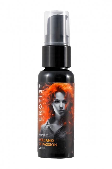 Гель с эффектом вибрации Volcano Of Passion со вкусом вишни - 25 мл. - Erotist Lubricants - купить с доставкой в Реутове