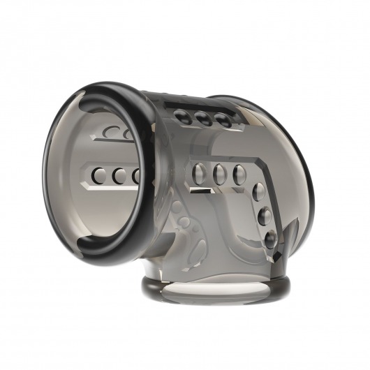 Дымчатая насадка на пенис и мошонку - Baile - в Реутове купить с доставкой