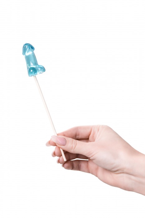 Набор из 2 мини-леденцов в форме члена со вкусом блю кюрасао - Sosuчki - купить с доставкой в Реутове