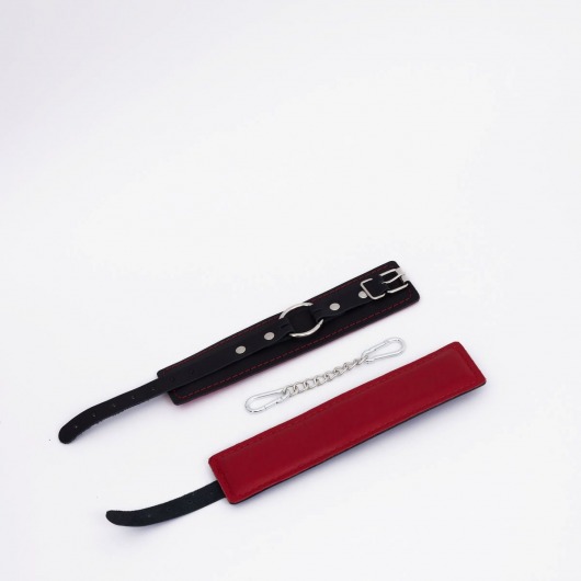 Черно-красные кожаные оковы - Crazy Handmade - купить с доставкой в Реутове