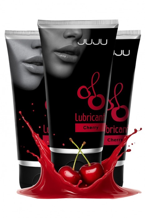 Набор из 3 съедобных лубрикантов JUJU со вкусом вишни - JuJu - купить с доставкой в Реутове