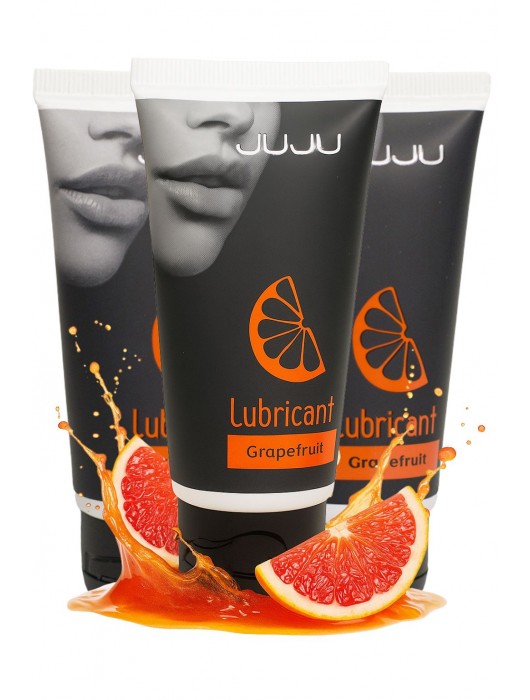 Набор из 3 съедобных лубрикантов JUJU со вкусом грейпфрута - JuJu - купить с доставкой в Реутове