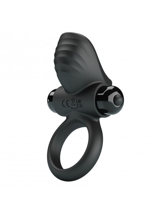 Черное эрекционное кольцо с вибрацией Adrien - Baile - в Реутове купить с доставкой