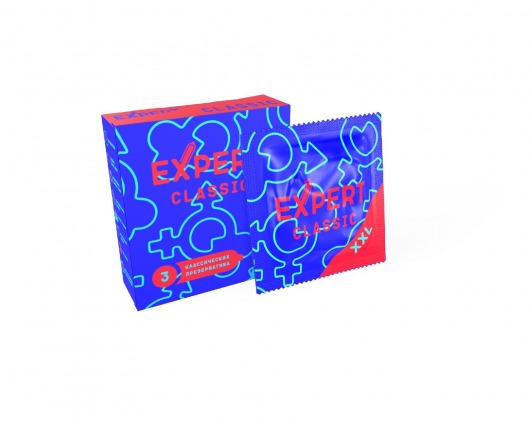 Презервативы увеличенного размера Expert Classic XXL - 3 шт. - Expert - купить с доставкой в Реутове