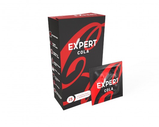 Презервативы с ароматом колы Expert Cola - 15 шт. - Expert - купить с доставкой в Реутове