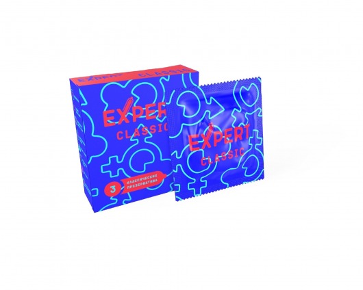 Классические презервативы Expert Classic - 3 шт. - Expert - купить с доставкой в Реутове