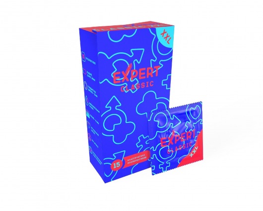 Презервативы увеличенного размера Expert Classic XXL - 15 шт. - Expert - купить с доставкой в Реутове
