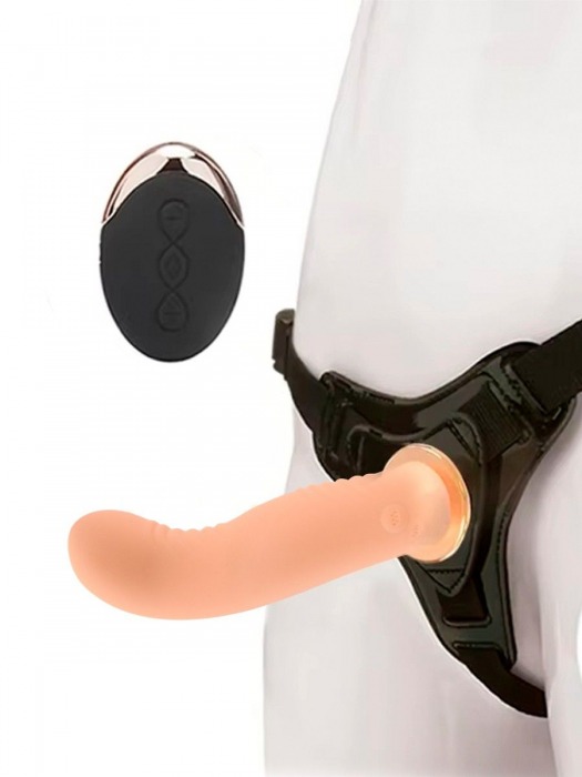 Женский вибрострапон со съемной насадкой и пультом ДУ - Erokay - купить с доставкой в Реутове