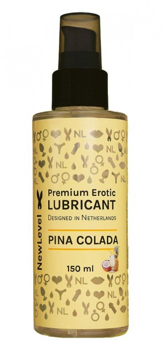 Ароматизированный лубрикант на водной основе NewLevel Pina Colada - 150 мл. - NewLevel - купить с доставкой в Реутове