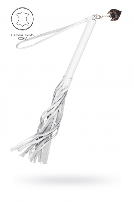 Белая кожаная плеть - 50 см. - Pecado - купить с доставкой в Реутове