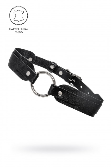 Черный кожаный чокер-ошейник со скруглёнными углами - Pecado - купить с доставкой в Реутове
