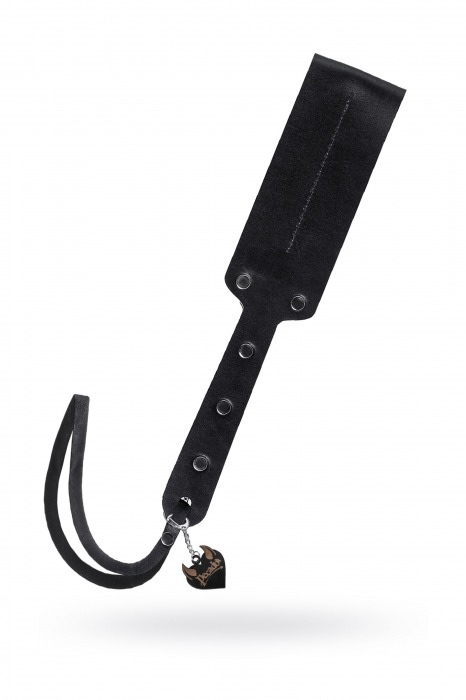 Черный кожаный пэддл - 32 см. - Pecado - купить с доставкой в Реутове