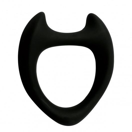 Черное эрекционное кольцо с рожками Wooomy Toro M - Adrien Lastic - в Реутове купить с доставкой