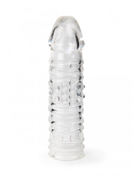 Прозрачная закрытая насадка на пенис - 17 см. - Sex Expert - в Реутове купить с доставкой