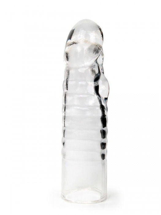 Прозрачная закрытая насадка на член - 15 см. - Sex Expert - в Реутове купить с доставкой