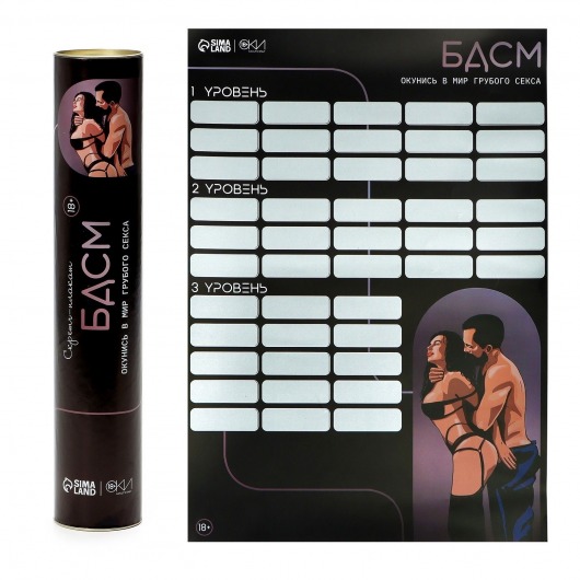 Плакат для двоих со скретч-слоем «БДСМ» - Сима-Ленд - купить с доставкой в Реутове