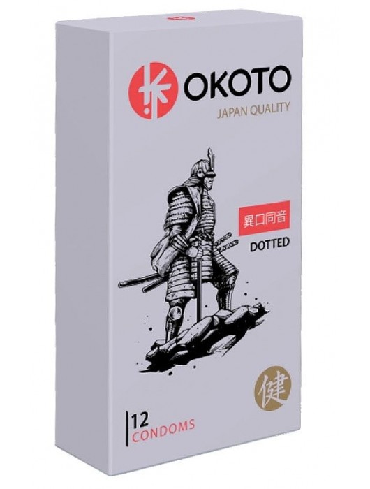 Точечные презервативы OKOTO Dotted - 12 шт. - Sitabella - купить с доставкой в Реутове