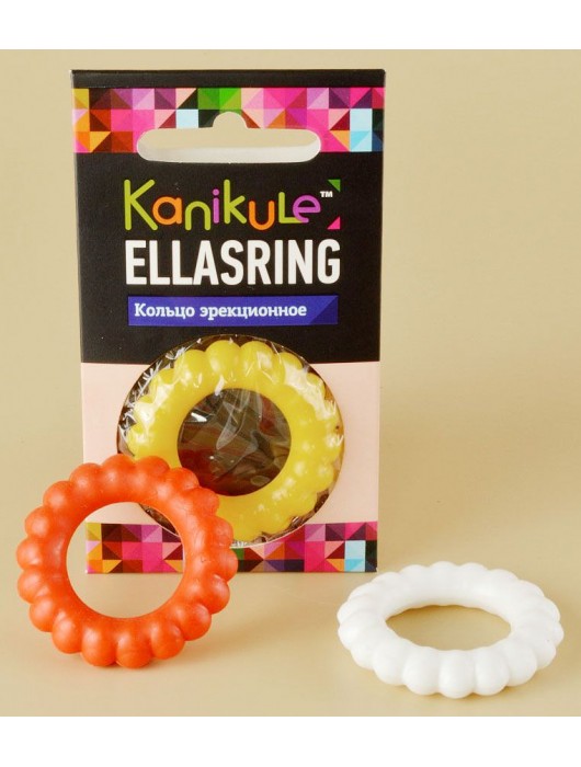 Цветное рельефное эрекционное кольцо Ellasring - Sitabella - в Реутове купить с доставкой