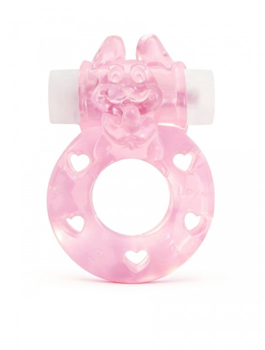 Розовое эрекционное виброкольцо в форме зайчика - 1137 - в Реутове купить с доставкой