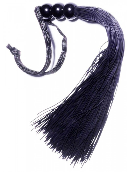 Черная силиконовая плетка - 25,4 см. - Boys of Toys - купить с доставкой в Реутове