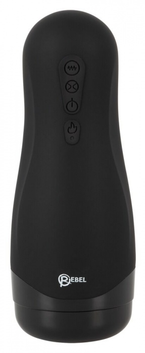 Черный вибромастурбатор с подогревом Masturbator with 3 Functions - Orion - в Реутове купить с доставкой