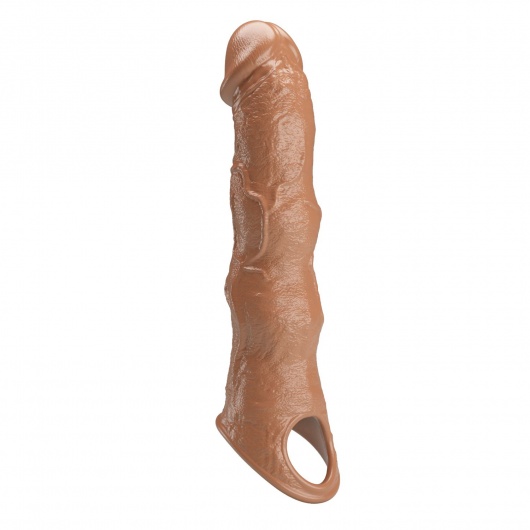 Карамельный фаллоудлинитель с 3 вставками - 28 см. - Baile - в Реутове купить с доставкой