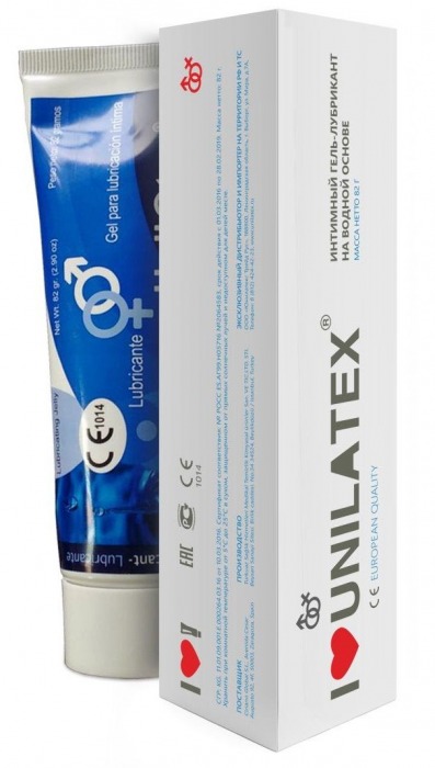 Лубрикант на водной основе Unilatex Gel - 80 мл. - Unilatex - купить с доставкой в Реутове