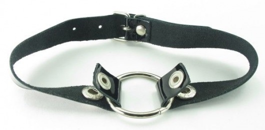 Кляп с кольцом и лаковым ремешком - БДСМ Арсенал - купить с доставкой в Реутове