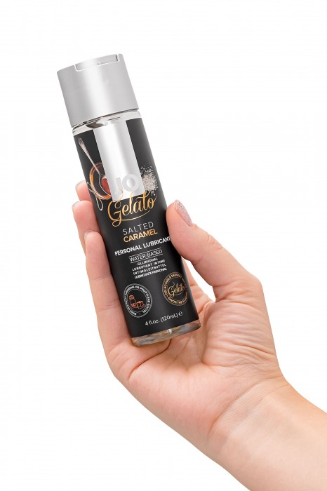 Лубрикант с ароматом солёной карамели JO GELATO SALTED CARAMEL - 120 мл. - System JO - купить с доставкой в Реутове