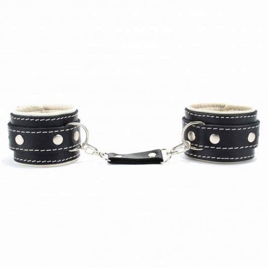 Оковы на ноги со светлым подкладом - БДСМ Арсенал - купить с доставкой в Реутове