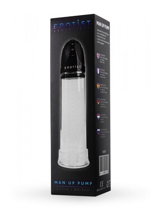 Автоматическая вакуумная помпа Man up pump - Erotist Adult Toys - в Реутове купить с доставкой