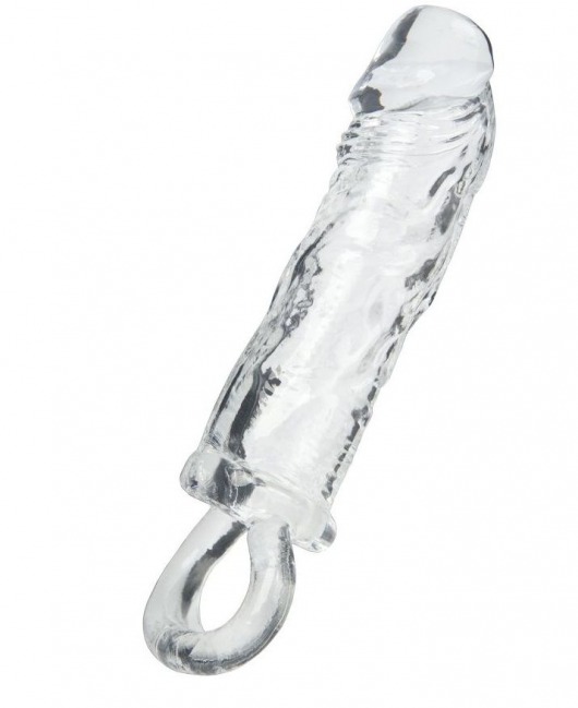 Прозрачная насадка с петлёй для фиксации - 14 см. - ToyFa - в Реутове купить с доставкой