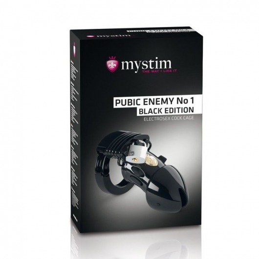 Пояс верности с электростимуляцией Mystim Pubic Enemy No1 Black Edition - MyStim - купить с доставкой в Реутове
