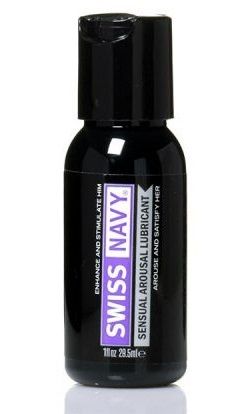 Возбуждающий гель-лубрикант на водной основе Sensual Arousal Lubricant  - 29,5 мл. - Swiss navy - купить с доставкой в Реутове