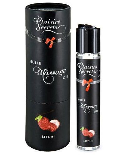 Массажное масло с ароматом личи Huile de Massage Gourmande Litchi - 59 мл. - Plaisir Secret - купить с доставкой в Реутове